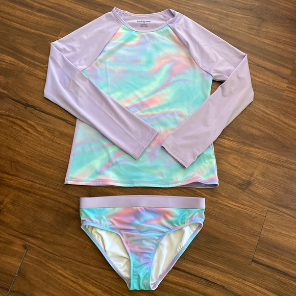 Lands’ End Rashguard & Bottom - Picture 1 of 10